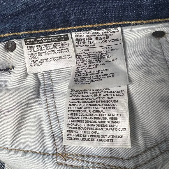 Levis Mens Size 40X32 541 Jeans Bleach Splatter Color Block Unique Streetwear - Picture 4 of 6